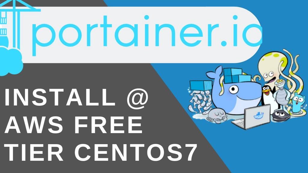 'Video thumbnail for Install Portainer with Wordpress on AWS Free Tier CentOS7'