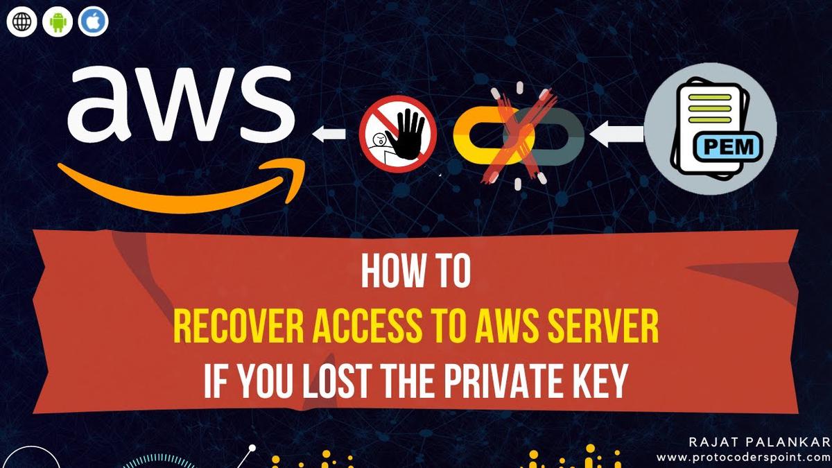 'Video thumbnail for How to Recover Access to AWS server if you lost the private key | aws lost pem file | AWSTutorial'