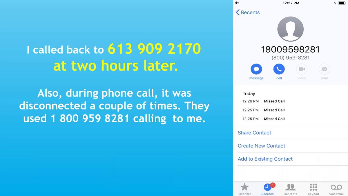 'Video thumbnail for Latest 2018 Canadian CRA Phone Scam - Provided a fake SIN# to Play with'